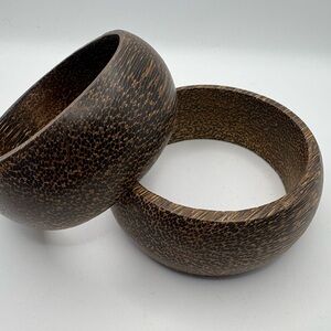 Coconut wood bangles